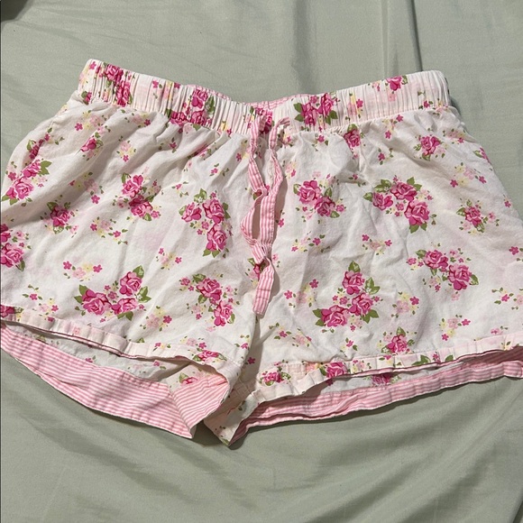 Adonna Pants - Adonna Pink Floral Pajama Shorts small